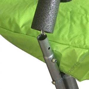 Батут DFC Jump 12ft складной, c сеткой, цвет apple green