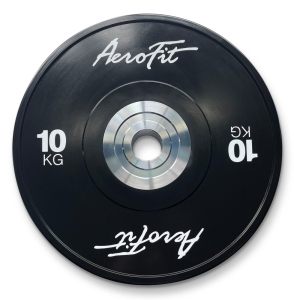 Бамперные диски для кроссфита, черные 10 кг AeroFIT AFBD