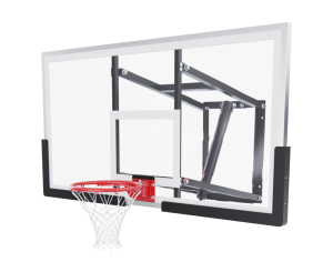 Баскетбольный щит DFC со съёмным регулятором высоты, стекло 8 мм, 152 х 80 см