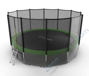 Батут Evo Jump External 16ft (Green) с нижней сетью