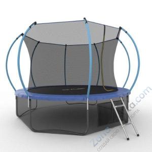 Батут Evo Jump Internal 12ft (Blue) с нижней сетью
