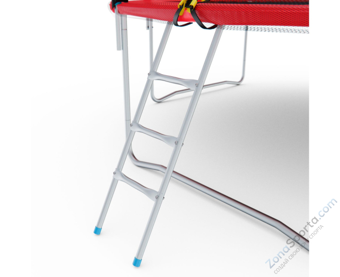 Батут с сеткой DFC Pelpo 12ft с лестницей, Red