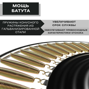 Батут с защитной сеткой Perfetto Sport Premium Moving 12 диаметр 3,70 м зеленый