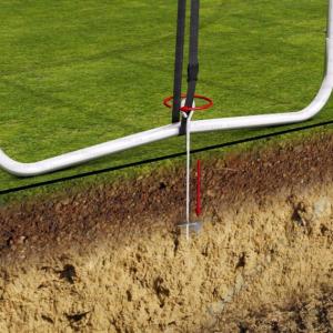 Батут Unix line 12 ft outside (Green)