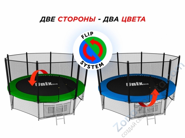 Батут Unix line Classic 14 ft (outside)