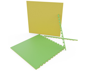 Будо-мат EVA DFC 100 x 100 см, 20 мм, цвет желто-зеленый