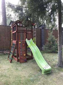 Деревянная детская площадка для дачи Igragrad Панда Фани Tower скалодром