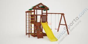 Детская площадка Савушка Мастер 5 (Махагон) 4 сезона