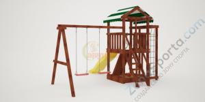 Детская площадка Савушка Мастер 5 (Махагон) 4 сезона