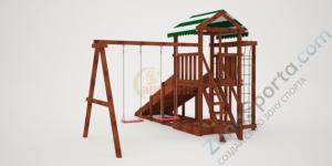 Детская площадка Савушка Мастер 5 (Махагон) 4 сезона