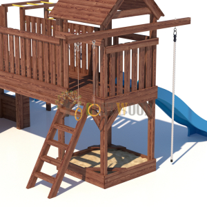 Детская деревянная игровая площадка для улицы дачи CustWood Scout SC11