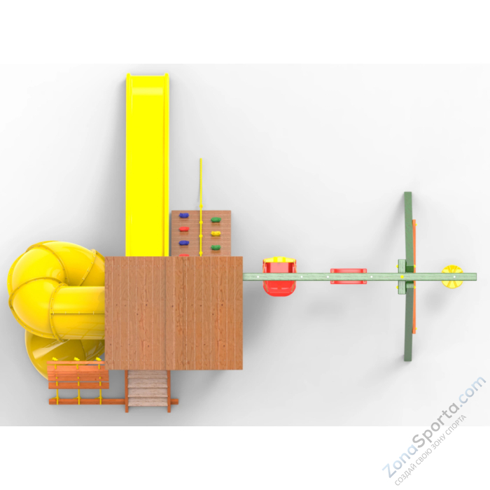 Детская площадка Пикник Вега Д с винтовой трубой