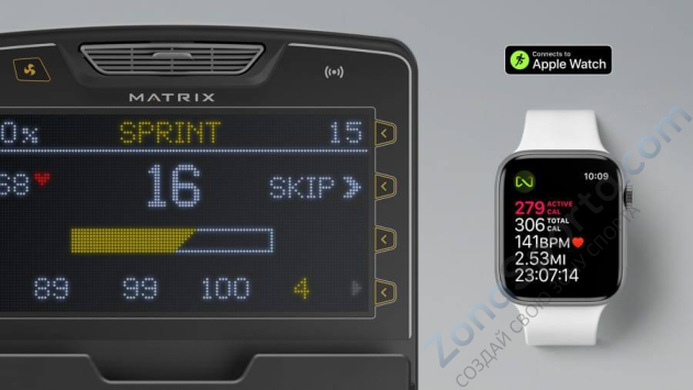 Горизонтальный велоэргометр Matrix Performance с консолью Touch