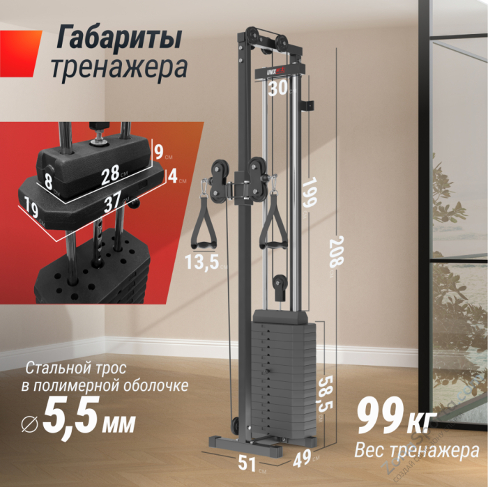 Кроссовер (один блок) UNIX Fit Station 67