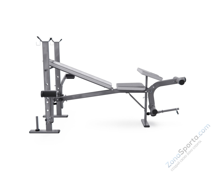 Скамья со стойками под штангу DFC D703 PRO с партой для бицепса