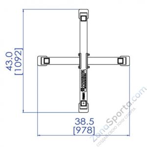 Стойка для хранения аксессуаров тренажеров Powertec WB-ASR10