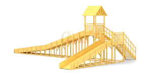 Зимняя горка Савушка Зима Wood 10