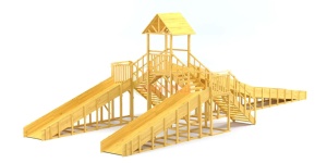 Зимняя горка Савушка Зима Wood 11